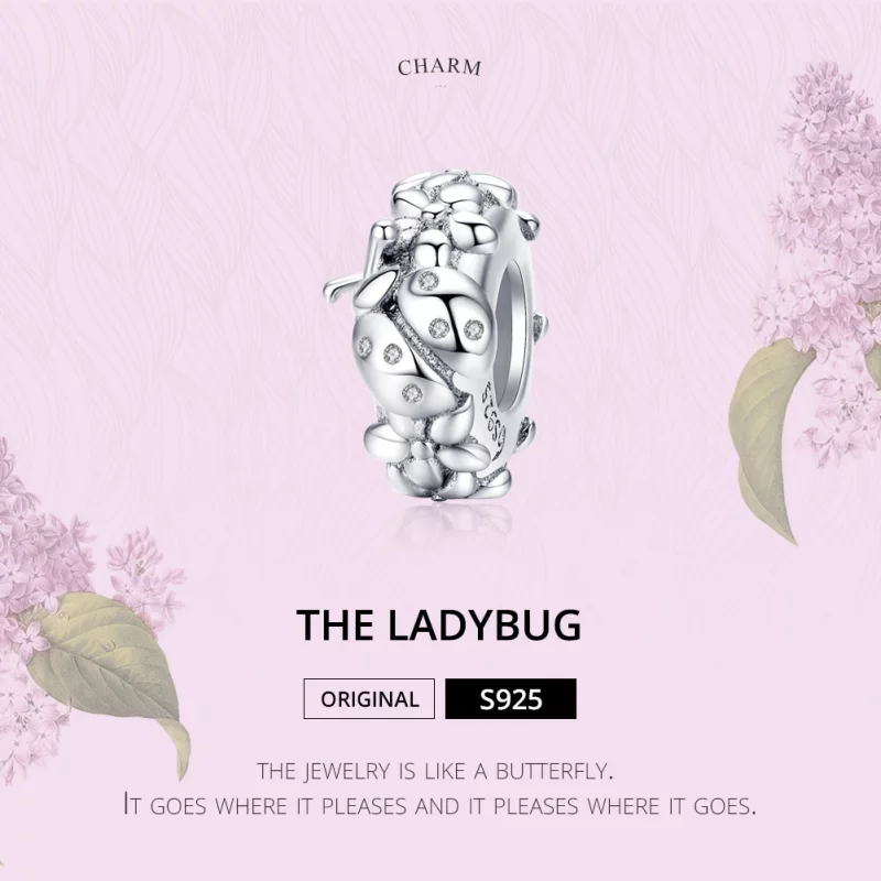 (image pour) Charm espaceur Style PANDORA Coccinelle - BSC112 - Afficher 5