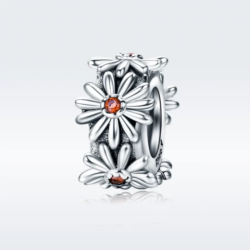 (image pour) Charm espaceur Style PANDORA couronne de marguerite - SCC598 - Afficher 2