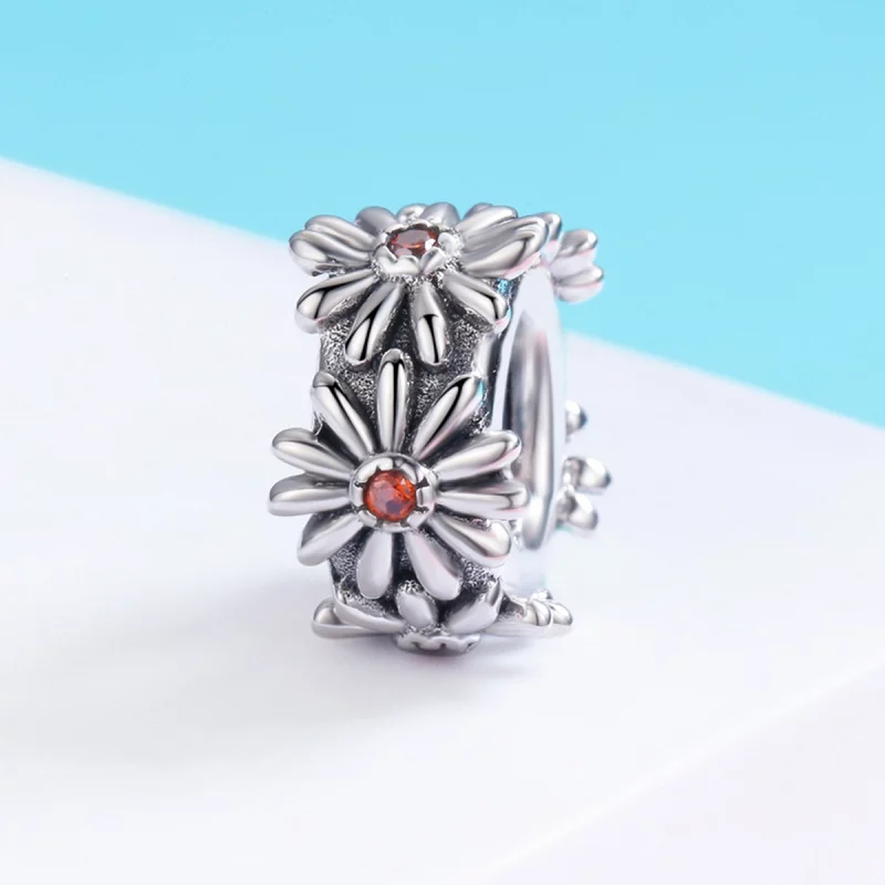 (image pour) Charm espaceur Style PANDORA couronne de marguerite - SCC598 - Afficher 3