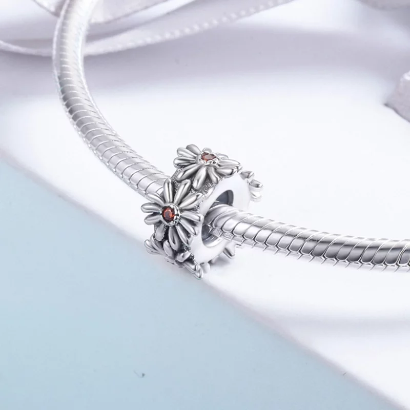 (image pour) Charm espaceur Style PANDORA couronne de marguerite - SCC598 - Afficher 4