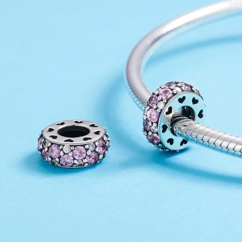 (image pour) Charm espaceur Style PANDORA Cœur - SCC635 - Afficher 6