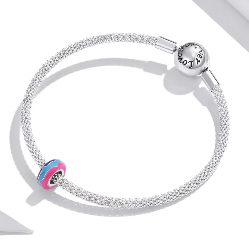 (image pour) Charm espaceur Style PANDORA Cyberpunk - Perles éblouissantes - SCC1843 - Afficher 3