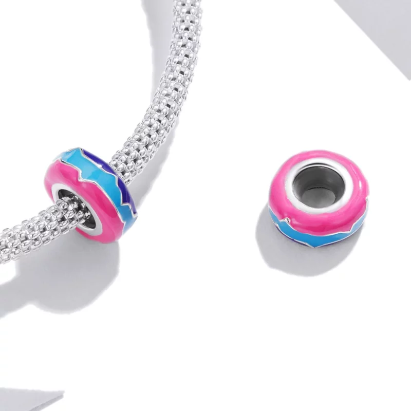 (image pour) Charm espaceur Style PANDORA Cyberpunk - Perles éblouissantes - SCC1843 - Afficher 4