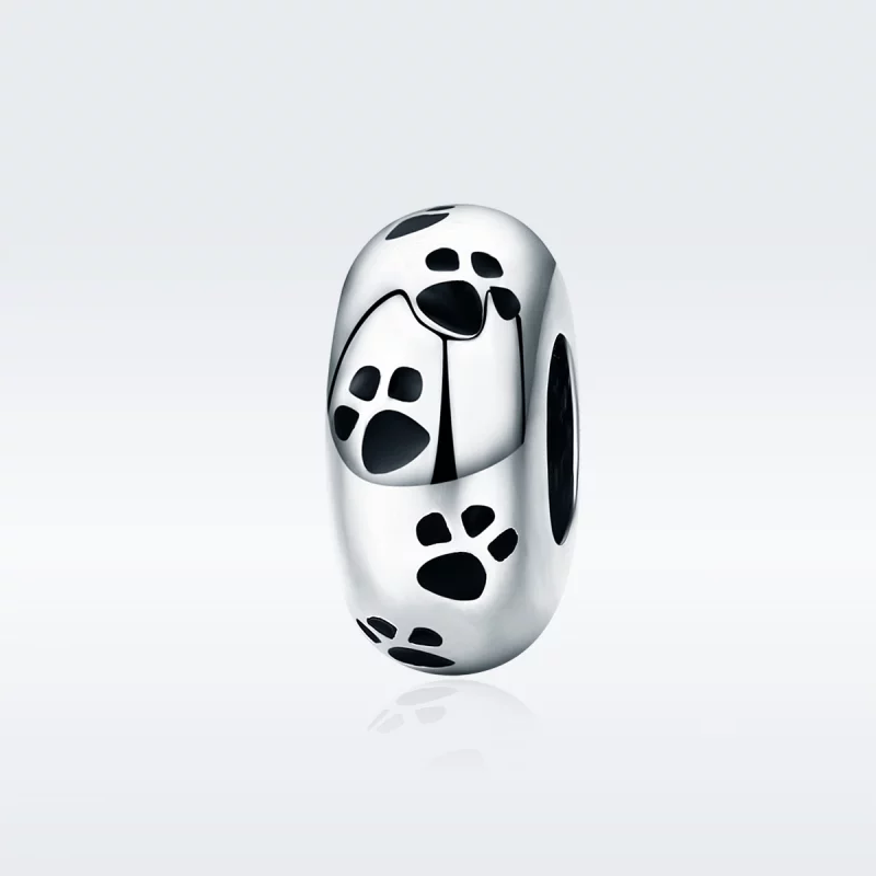 (image pour) Charm espaceur Style PANDORA Empreinte d'animal de compagnie - SCC594 - Afficher 2