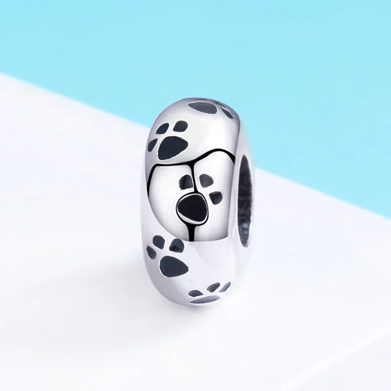 (image pour) Charm espaceur Style PANDORA Empreinte d'animal de compagnie - SCC594 - Afficher 3