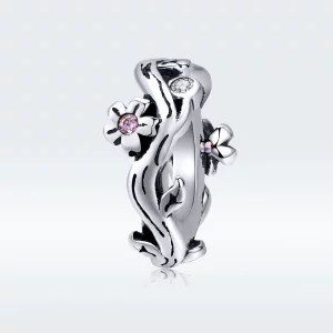 (image pour) Charm espaceur Style PANDORA Fleur - SCC1448