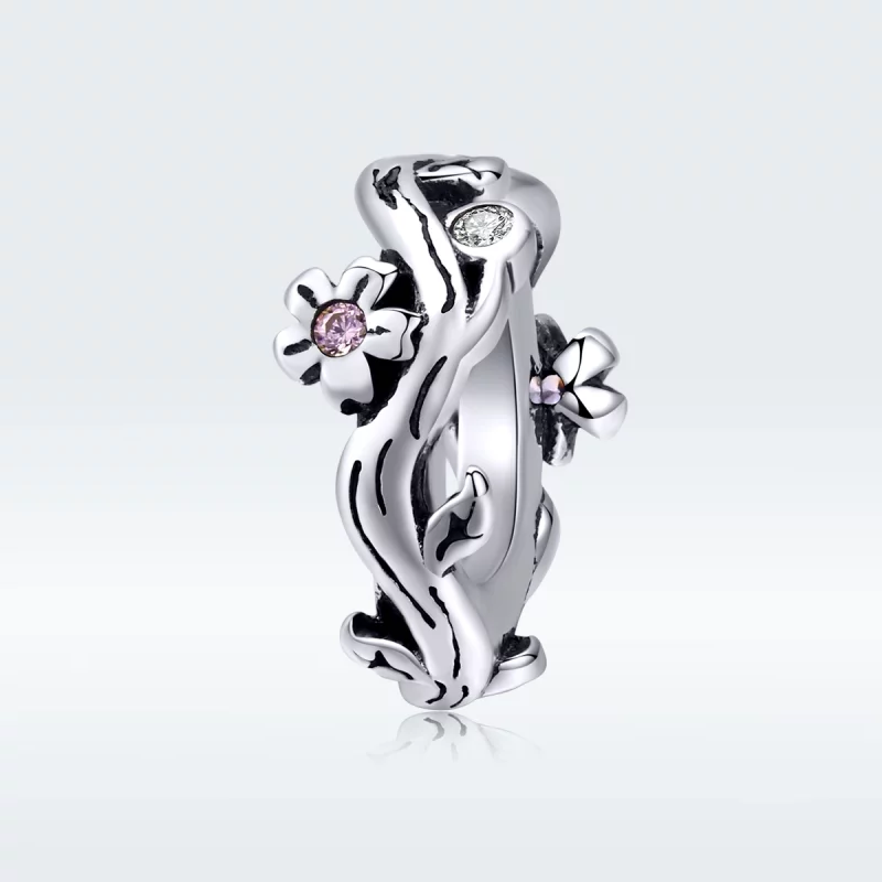 (image pour) Charm espaceur Style PANDORA Fleur - SCC1448