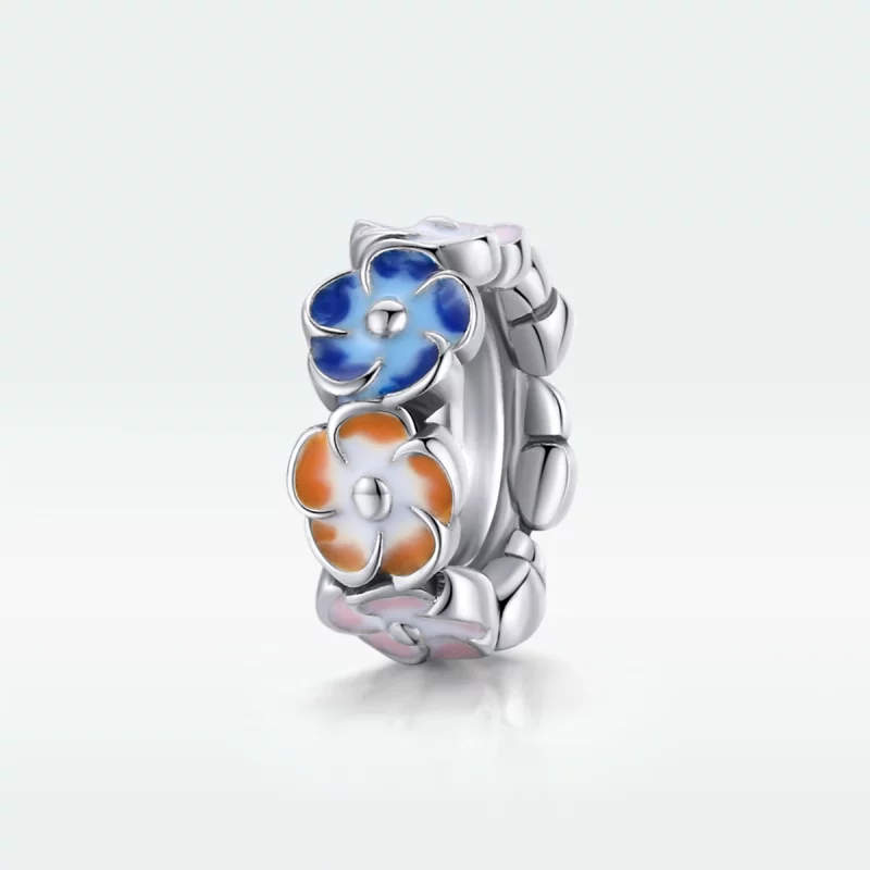 (image pour) Charm espaceur Style PANDORA Hortensia coloré - SCC1703 - Afficher 5