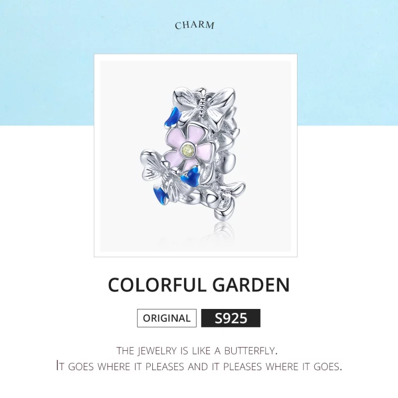 (image pour) Charm espaceur Style PANDORA Jardin coloré - BSC288 - Afficher 6