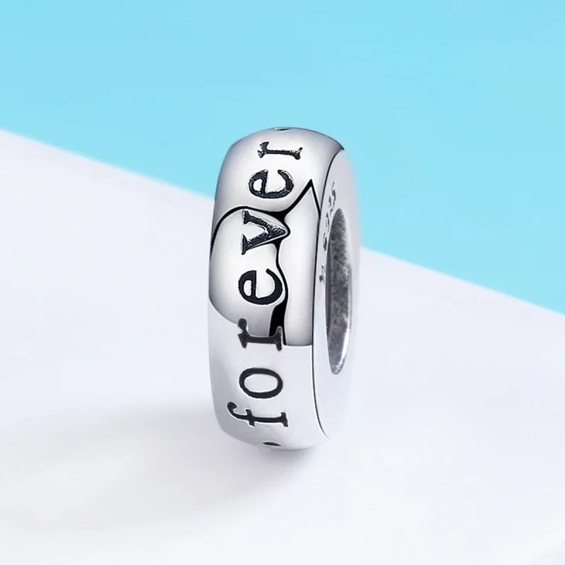 (image pour) Charm espaceur Style PANDORA Je t'aime pour toujours - SCC595 - Afficher 3
