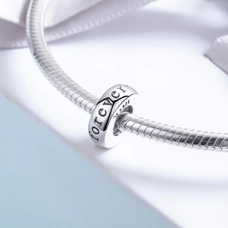 (image pour) Charm espaceur Style PANDORA Je t'aime pour toujours - SCC595 - Afficher 4