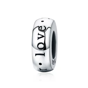 (image pour) Charm espaceur Style PANDORA Je t'aime pour toujours - SCC595
