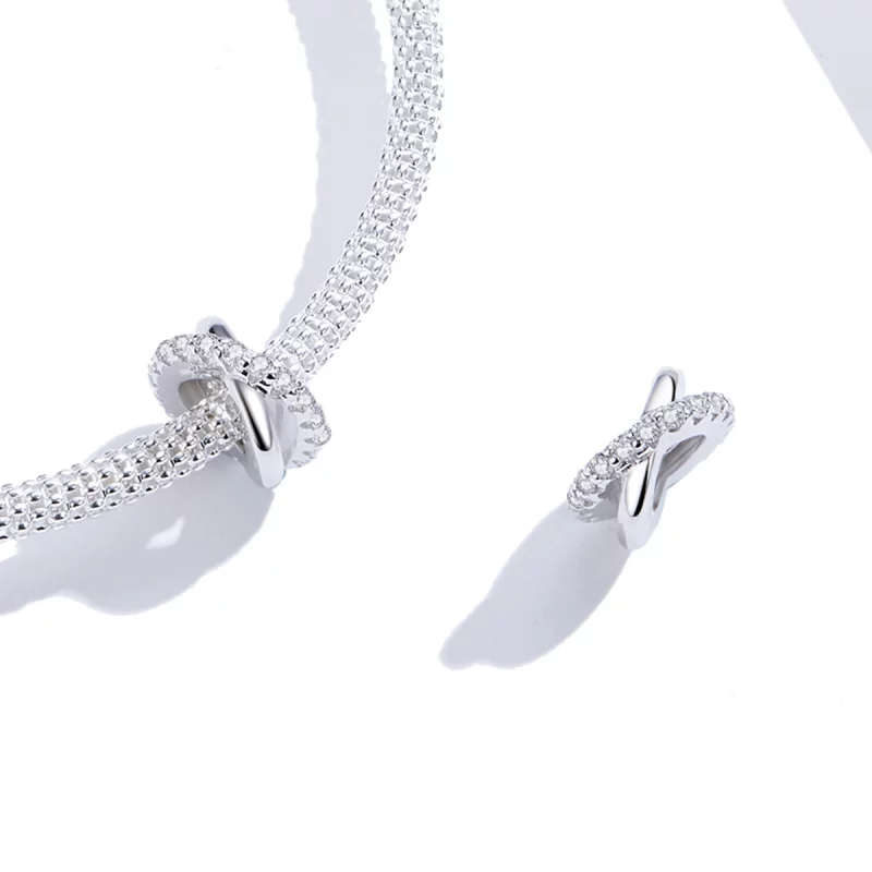 (image pour) Charm espaceur Style PANDORA Élégant - BSC214 - Afficher 3