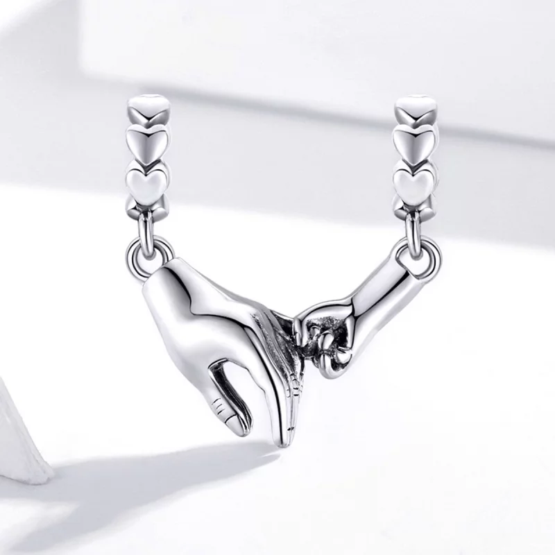 (image pour) Charm espaceur Style PANDORA Main dans la main - SCC1700 - Afficher 2