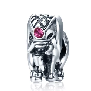 (image pour) Charm espaceur Style PANDORA Mignon bébé éléphant - SCC321