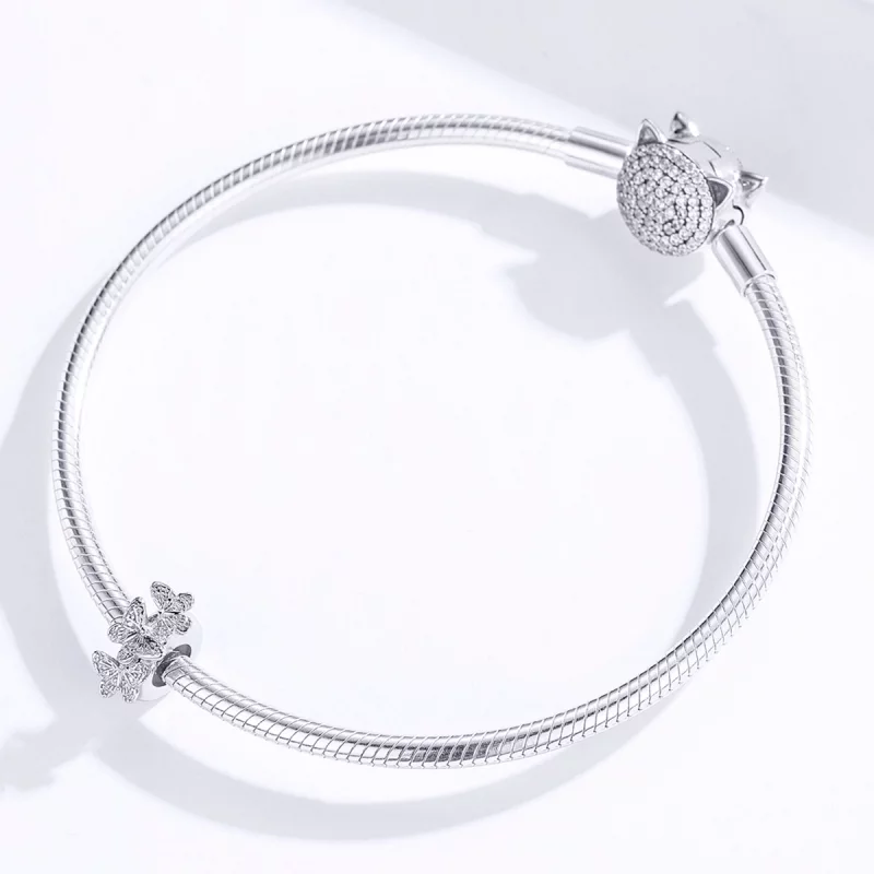 (image pour) Charm espaceur Style PANDORA Papillon - BSC120 - Afficher 3