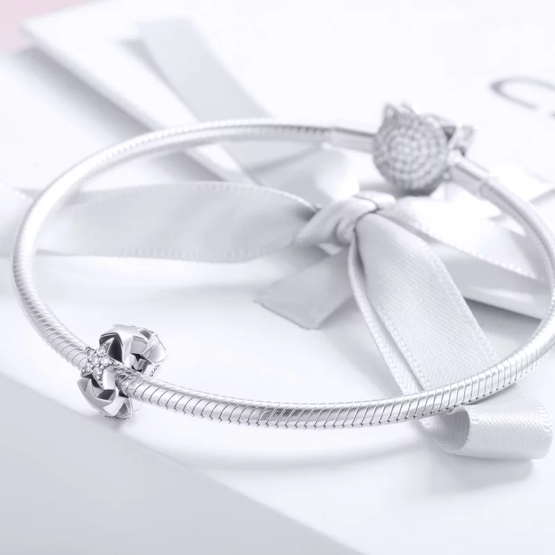 (image pour) Charm espaceur Style PANDORA Petites étoiles - SCC929 - Afficher 3
