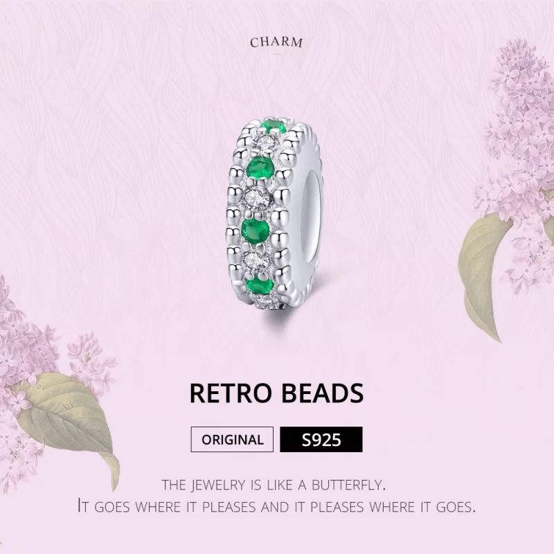 (image pour) Charm espaceur Style PANDORA Rétro - BSC185 - Afficher 6