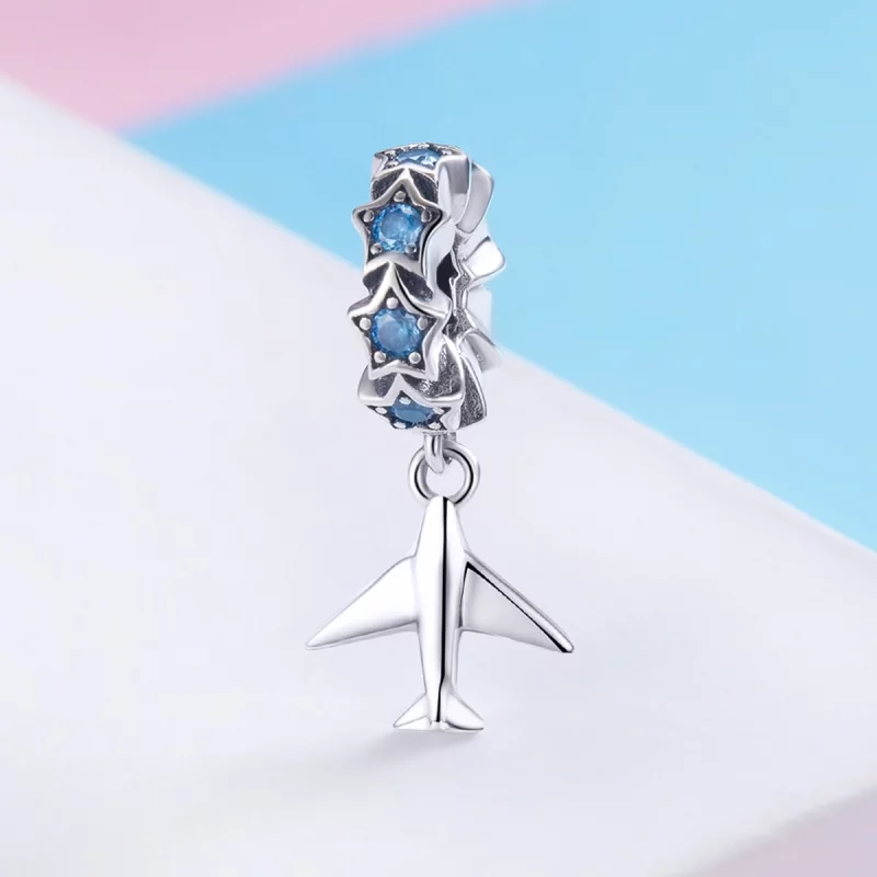 (image pour) Charm espaceur Style PANDORA Rêver de voyager - SCC882 - Afficher 2
