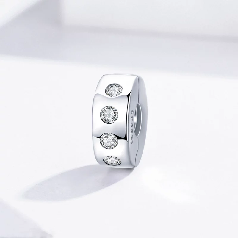 (image pour) Charm espaceur Style PANDORA Zircone - BSC165 - Afficher 2