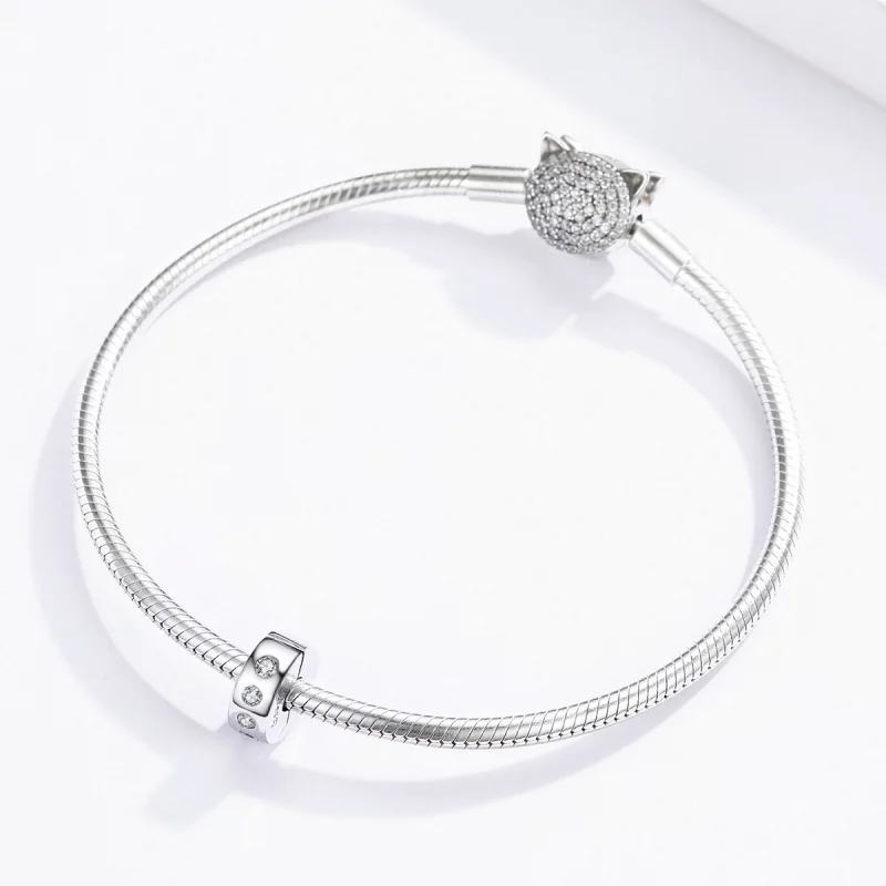 (image pour) Charm espaceur Style PANDORA Zircone - BSC165 - Afficher 3
