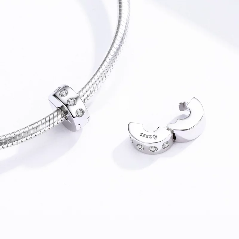 (image pour) Charm espaceur Style PANDORA Zircone - BSC165 - Afficher 4