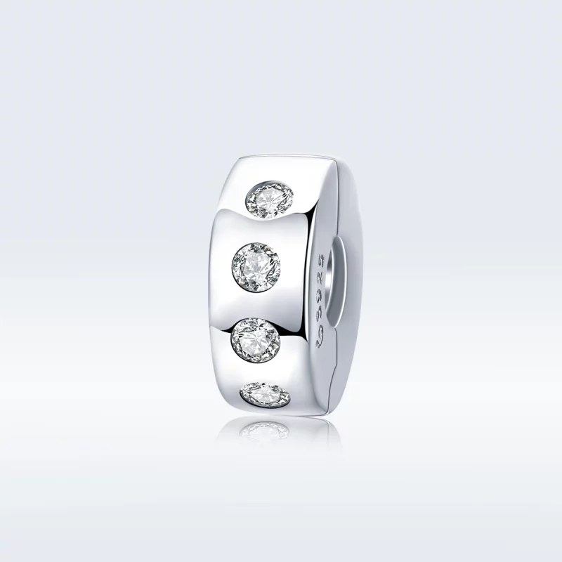 (image pour) Charm espaceur Style PANDORA Zircone - BSC165 - Afficher 5