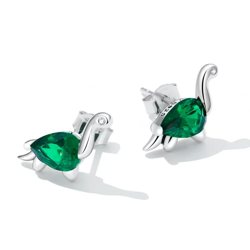 (image pour) Boucles d'oreilles amusantes en forme de dinosaure style Pandora - SCE1379 - Afficher 3