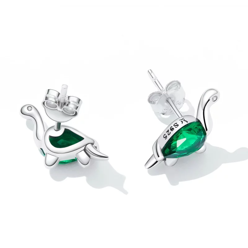 (image pour) Boucles d'oreilles amusantes en forme de dinosaure style Pandora - SCE1379 - Afficher 4