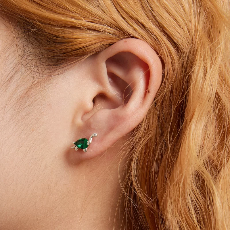 (image pour) Boucles d'oreilles amusantes en forme de dinosaure style Pandora - SCE1379 - Afficher 6