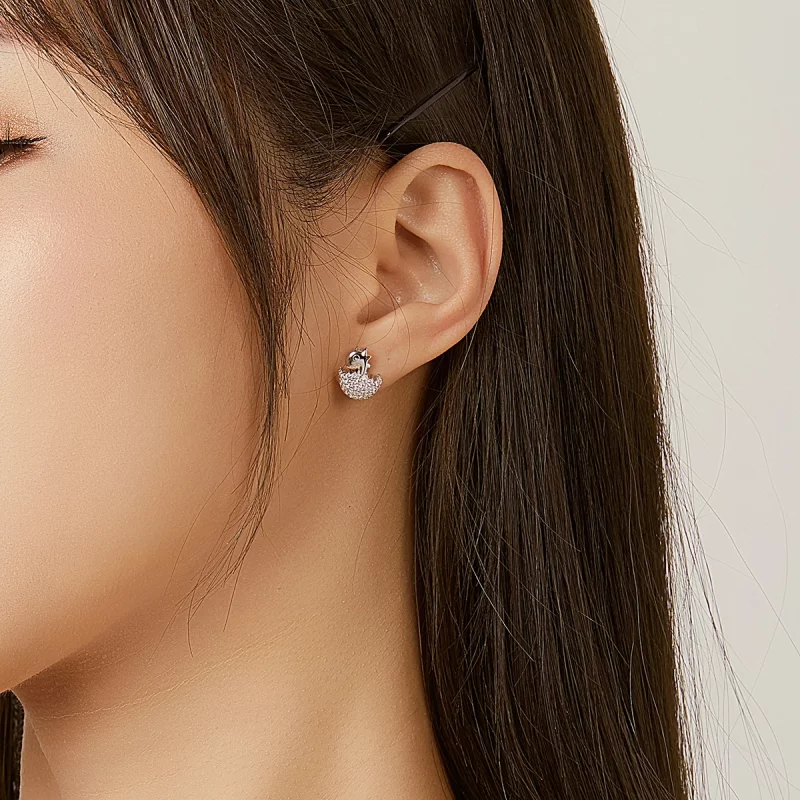 (image pour) Boucles d'oreilles bébé dinosaure style Pandora - BSE354 - Afficher 7