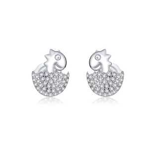 (image pour) Boucles d'oreilles bébé dinosaure style Pandora - BSE354