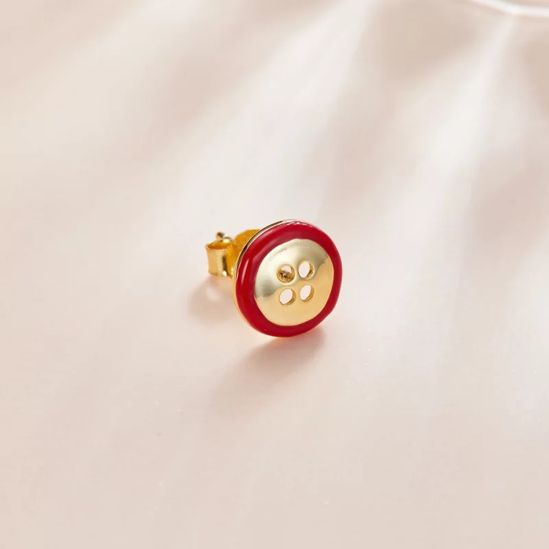 (image pour) Boucles d'oreilles à bouton de style Pandora - SCE1060 - Afficher 2