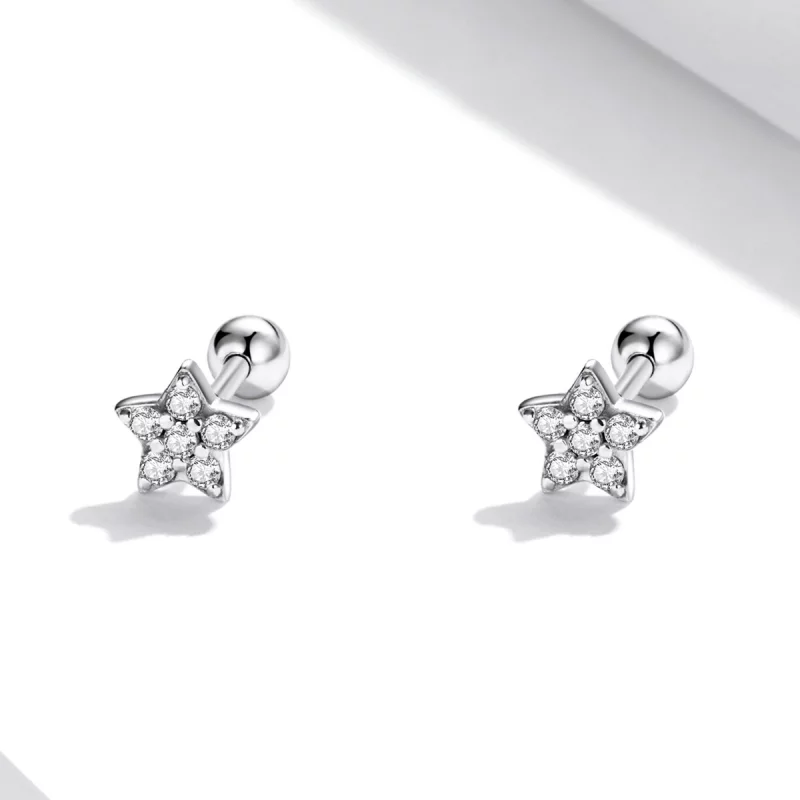 (image pour) Boucles d'oreilles à clou Pandora Style Shining Star - SCE1297 - Afficher 2