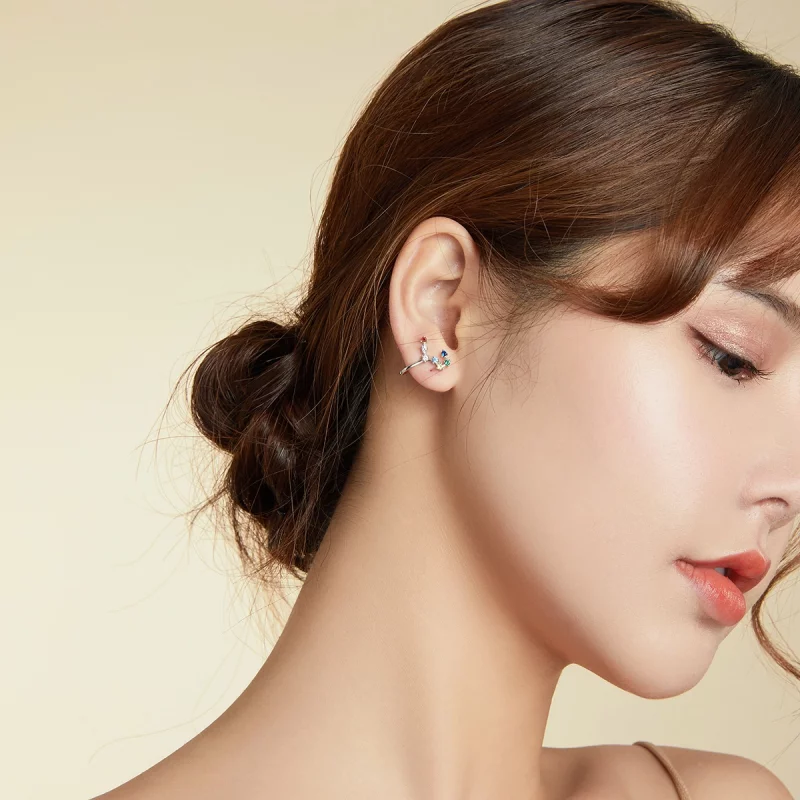 (image pour) Boucles d'oreilles à clou style Pandora Star Track - BSE457 - Afficher 7