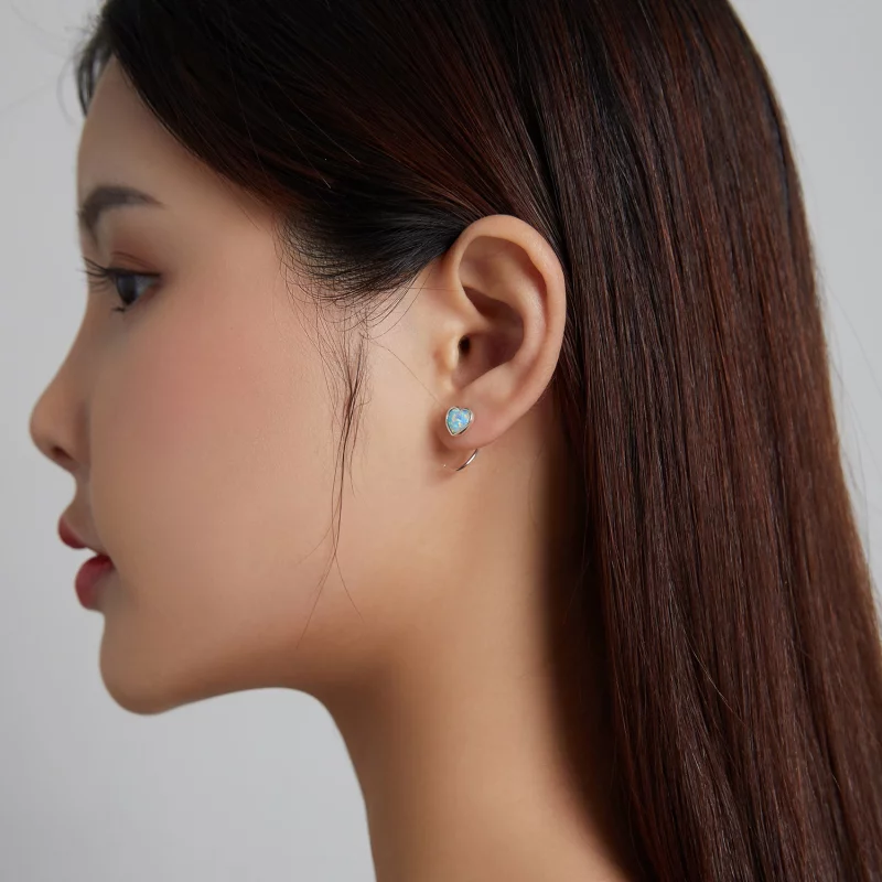 (image pour) Boucles d'oreilles à clous de style Pandora Aurora Romance - BSE499 - Afficher 7