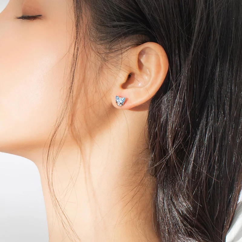 (image pour) Boucles d'oreilles clous de style Pandora avec motif de Husky - BSE356 - Afficher 7