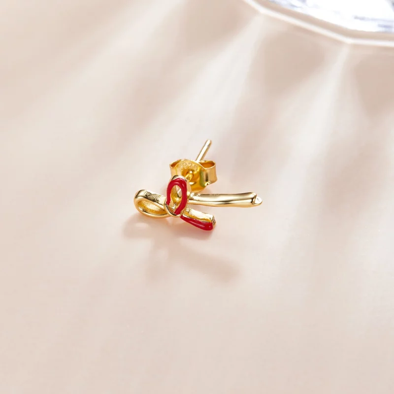 (image pour) Boucles d'oreilles clous de style Pandora avec petit motif de souhait - SCE1058 - Afficher 2