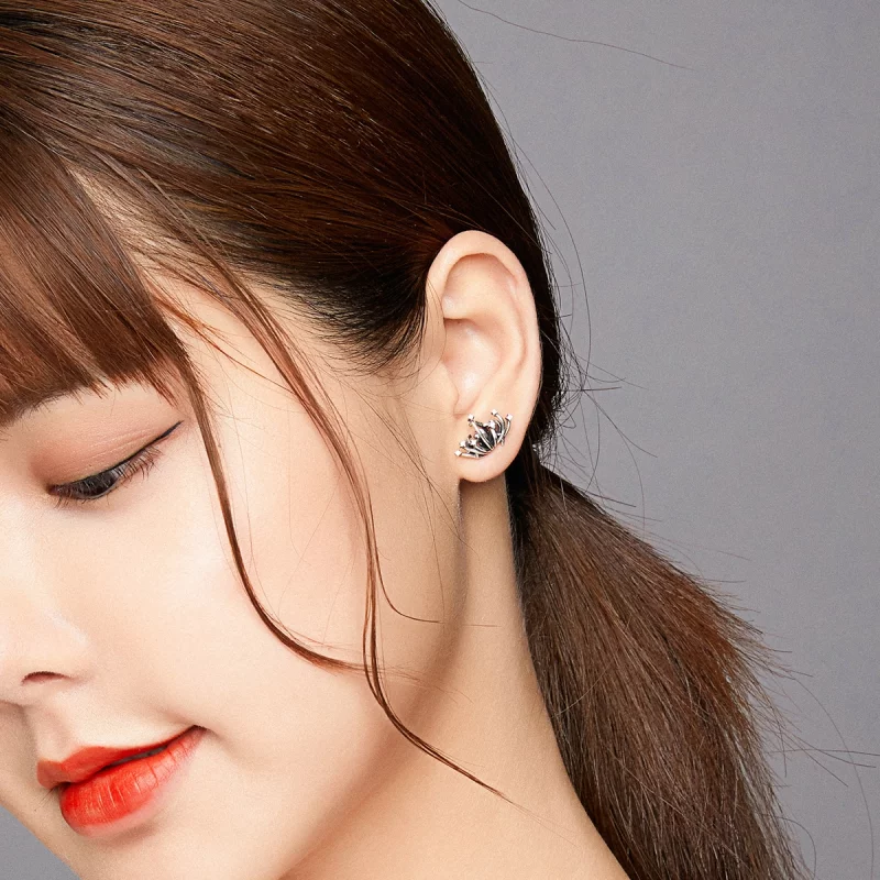 (image pour) Boucles d'oreilles à clous de style Pandora Lycoris radiata - SCE940 - Afficher 5