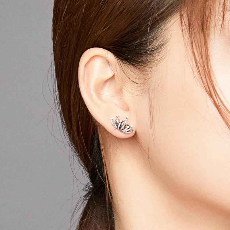 (image pour) Boucles d'oreilles à clous de style Pandora Lycoris radiata - SCE940 - Afficher 6
