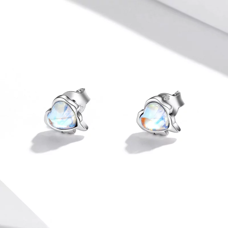 (image pour) Boucles d'oreilles à clous de style Pandora Melting Love - SCE1306 - Afficher 2