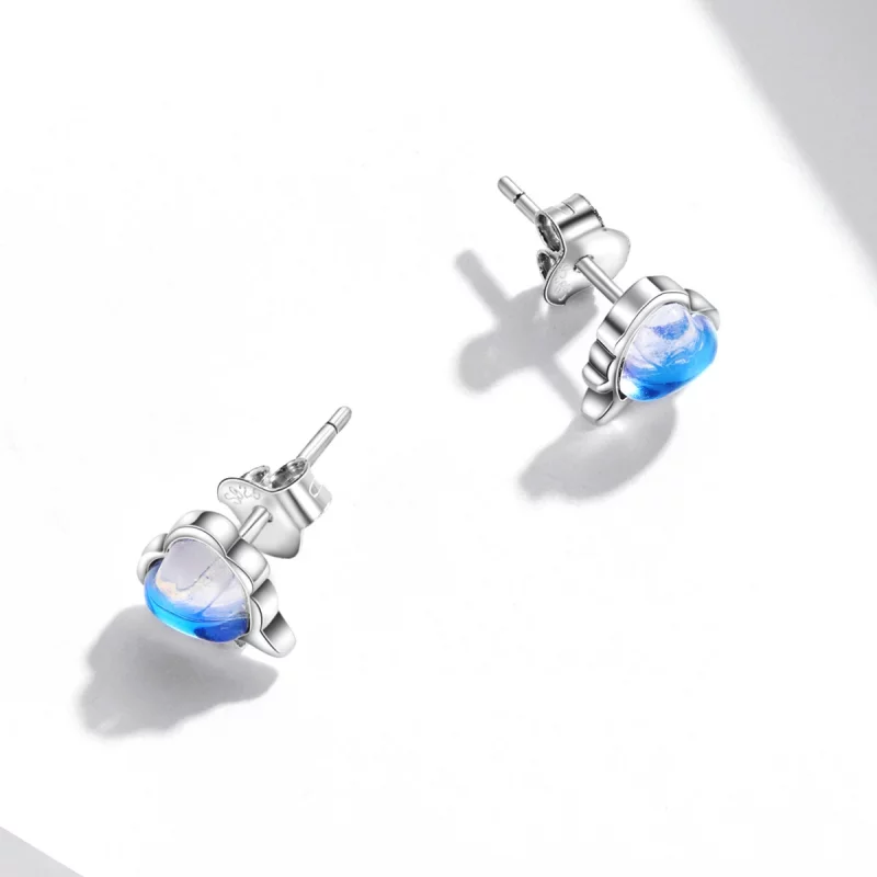 (image pour) Boucles d'oreilles à clous de style Pandora Melting Love - SCE1306 - Afficher 4