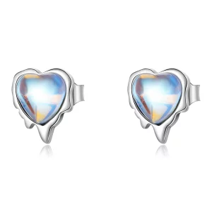 (image pour) Boucles d'oreilles à clous de style Pandora Melting Love - SCE1306