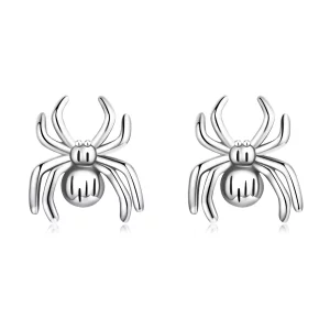 (image pour) Boucles d'oreilles à clous en forme d'araignée à huit pattes - Style Pandora - SCE1290