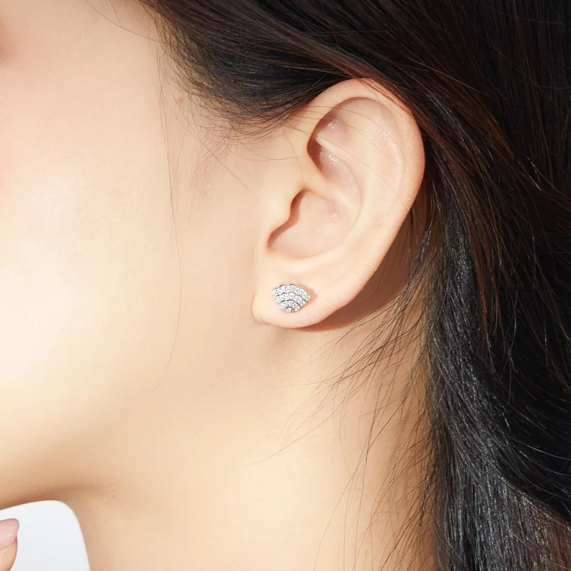 (image pour) Boucles d'oreilles clous romantiques de style Pandora avec coquillage - BSE342 - Afficher 6
