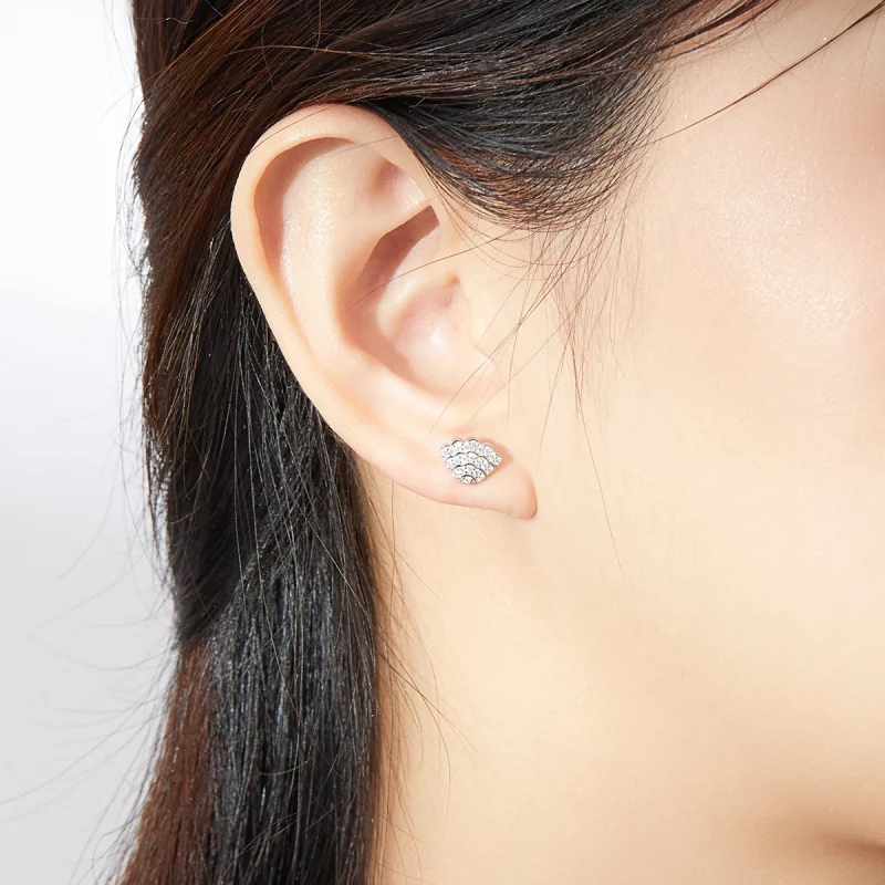 (image pour) Boucles d'oreilles clous romantiques de style Pandora avec coquillage - BSE342 - Afficher 7