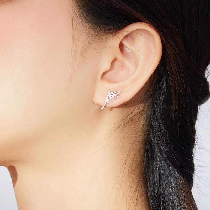 (image pour) Boucles d'oreilles clous style elfe fleur Pandora - BSE338 - Afficher 6