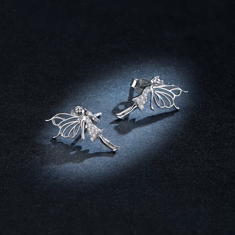 (image pour) Boucles d'oreilles clous style elfe fleur Pandora - BSE338 - Afficher 8