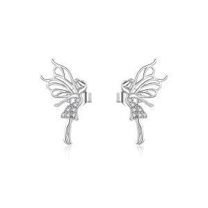 (image pour) Boucles d'oreilles clous style elfe fleur Pandora - BSE338