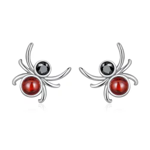 (image pour) Boucles d'oreilles à clous style Pandora avec une araignée - SCE1517